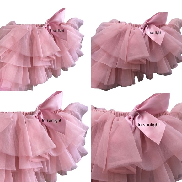 Tortoise & Rabbit Pink Ballerina Baby Toddler Tu-Tu Skirt with attached bottoms - Picture 6 of 14